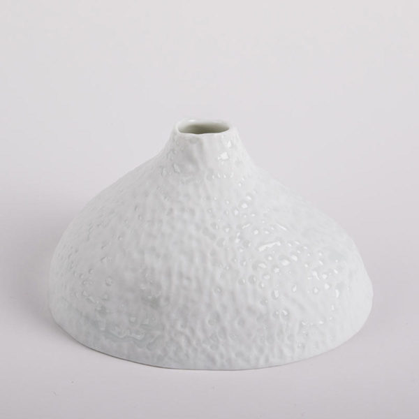 vase blanc soliflore bulbe goutte brillante porcelaine de limoges l atelier du blanc