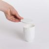 Bougie cire vegetal couvercle rosace papier main porcelaine de limoges latelierdublanc