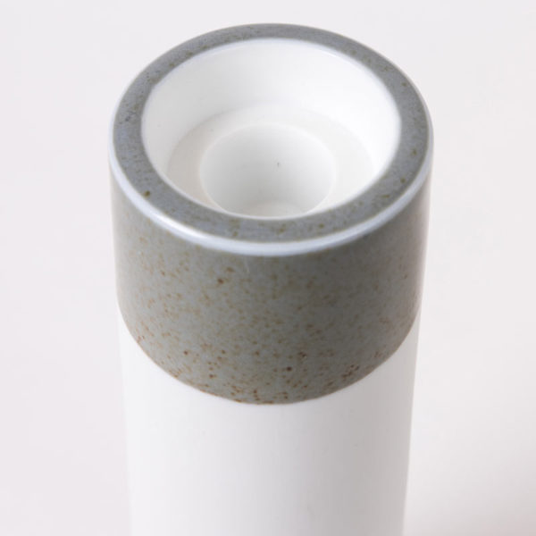 bougeoir deco design blanc celadon porcelaine de limoges detail bougie cierge chauffe plat latelierdublanc