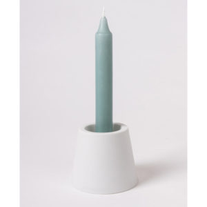 bougeoir deco design blanc porcelaine de limoges taille xs latelierdublanc 1