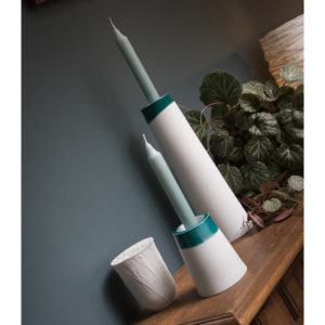 decoration interieur bougeoir bougie porcelaine de limoges latelierdublanc