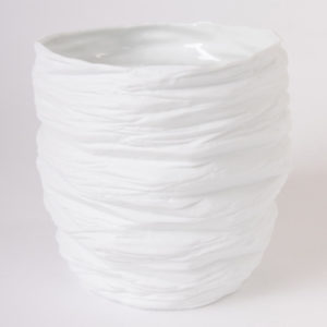 grand vase large ouverture taille S porcelaine de limoges blanche paradoxe latelierdublanc 1