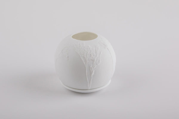 lithophanie pavot californie photophore porcelaine de limoges l atelier du blanc