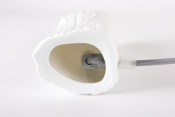 luminaire design porcelaine de limoges lampe d ambiance vrille montage latelierdublanc