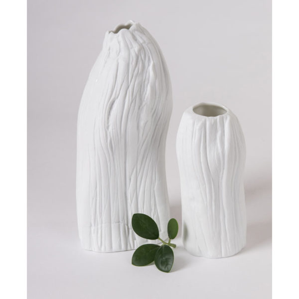 vase porcelaine tige petit modele vase vrille vÚgÚtal latelierdublanc