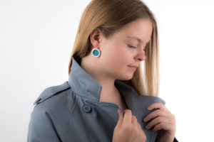 boucle d oreille pendante femme luxe argent porcelaine de limoges latelierdublanc