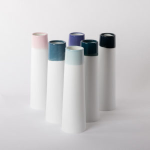 grand-vase-coniques-violet-rose-vert-anglais-noir-celadon-porcelaine-de-limoges-l-atelier-du-blanc