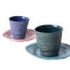 tasse-expresso-violet-vert-soucoupe-rose-bleu-gobelet-porcelaine-de-limoges-l-atelier-du-blanc