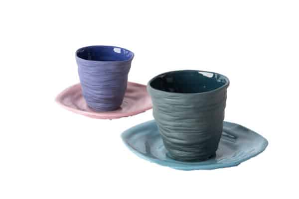 tasse-expresso-violet-vert-soucoupe-rose-bleu-gobelet-porcelaine-de-limoges-l-atelier-du-blanc