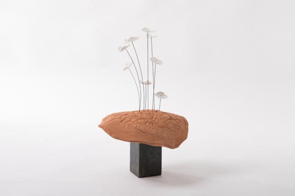 sculpture-ceramique-art-contemporain-aerienne-paysage-fleurs-porcelaine-blanche-socle-latelier-du-blanc