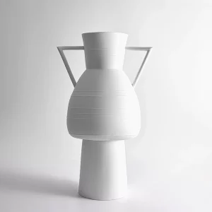 grand-vase-monumental-contemporain-design-ethnique-minimaliste-blanc-porcelaine-limoges-l-atelier-du-blanc